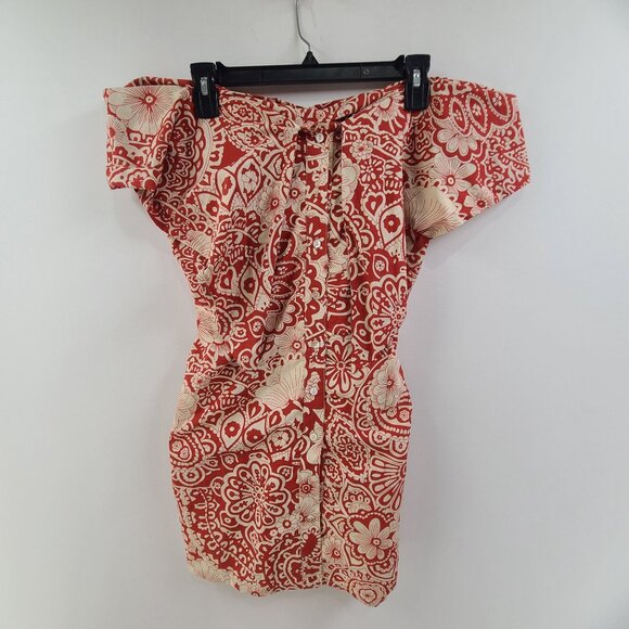 Anthropologie Blue Tassel NWT Women's Mini Dress Floral Size M Strapless - Picture 5 of 10